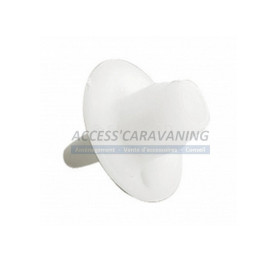 Lot de 3 embouts coniques noirs diam. 25 mm pour tube auvent