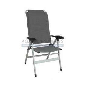Fauteuil aluminium Confort gris 7 positions