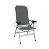 Fauteuil aluminium Confort gris 7 positions