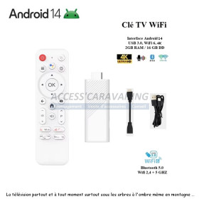 Cle TV Android 14 commande vocale (Version 2026) 2Go/16Go - DESTOCKAGE