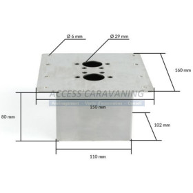Support de montage inox pour chauffage Diesel