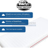 Matelas 135x190 - Extra ferme - 7 Zones - epaisseur 19 cm