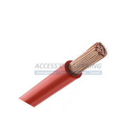 Fil 16 mm² rouge multibrins souple