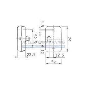 Feu de position 130 blanc