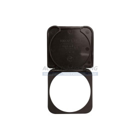 Capot marron de protection rabattable