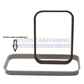 Contre cadre alu anodise gris - BOIDRON